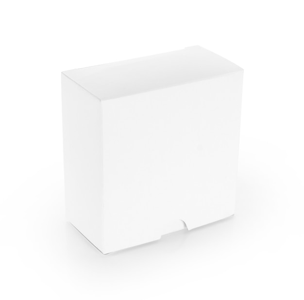 white box on white background