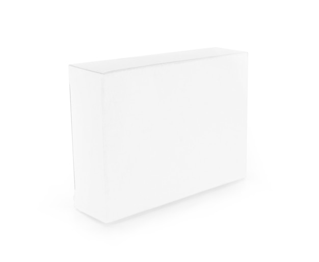 Photo white box on white background