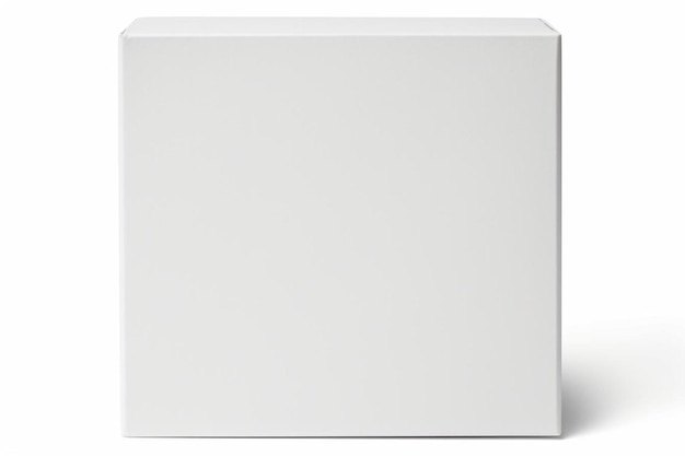 a white box on a white background