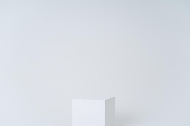 White box in white room