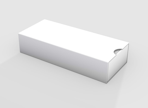 a white box with a hole in the middle