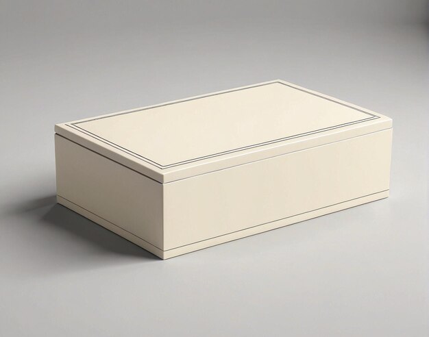 Photo a white box with a lid