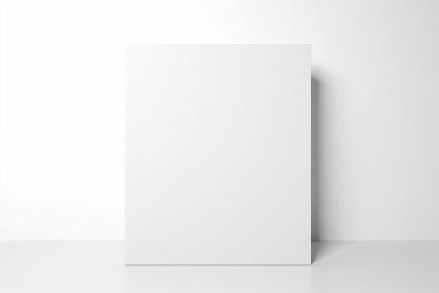 Foto una scatola bianca con un'immagine di un quadrato su di essa