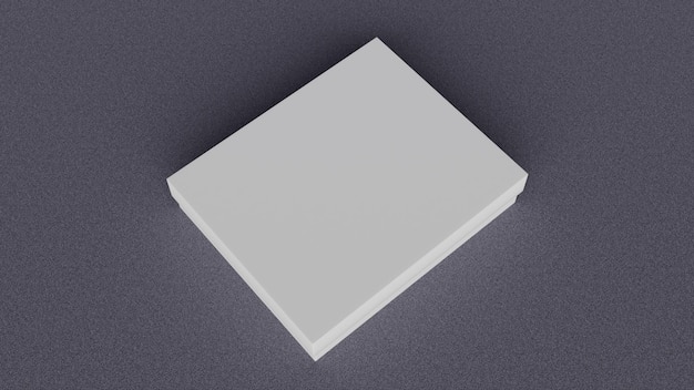 その上に白い箱の絵が描かれた白い箱