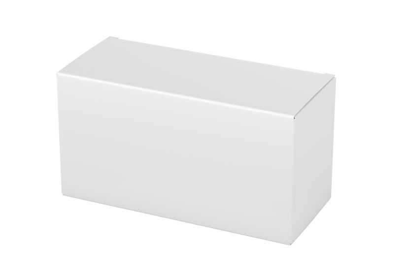 Premium Photo | A white box with a white background