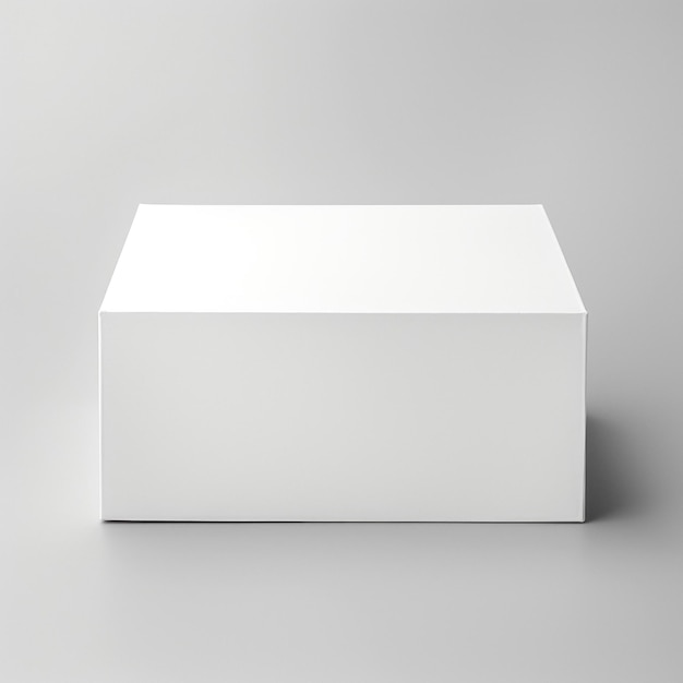 Photo a white box with a white box on the side