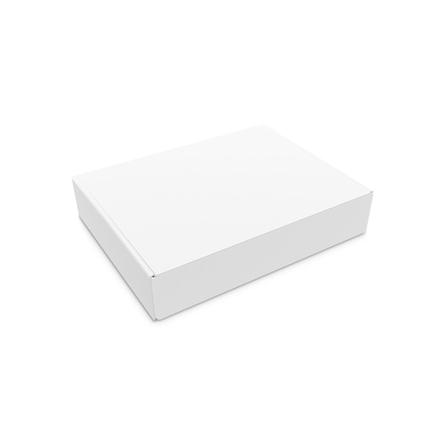 A white box with a white lid on it