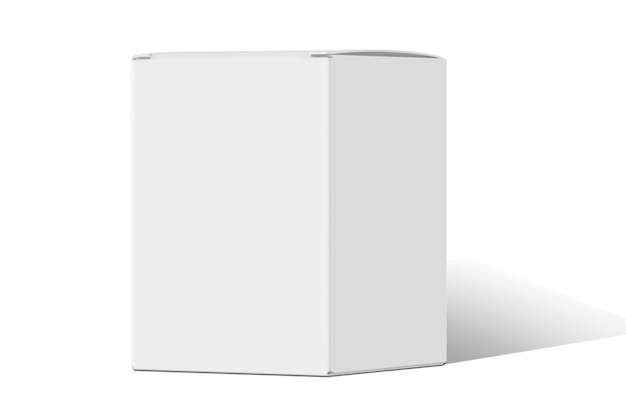 A white box with the word box on it