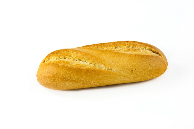 White bread bun on white table