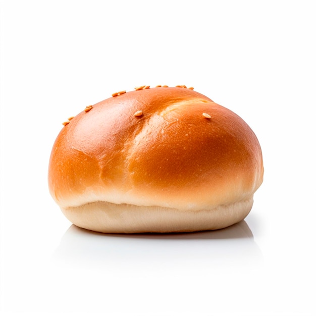 Photo white bread whole bun no sliced