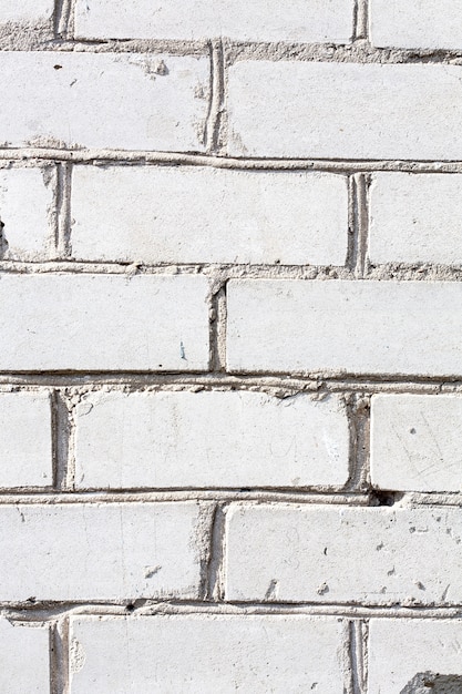 Photo white brick texture background