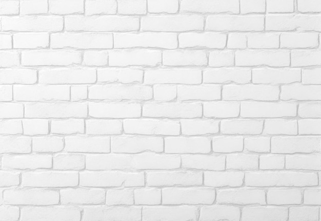 White brick wall background texture AI generative