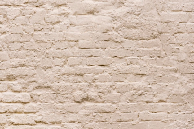 White brick wall background texture