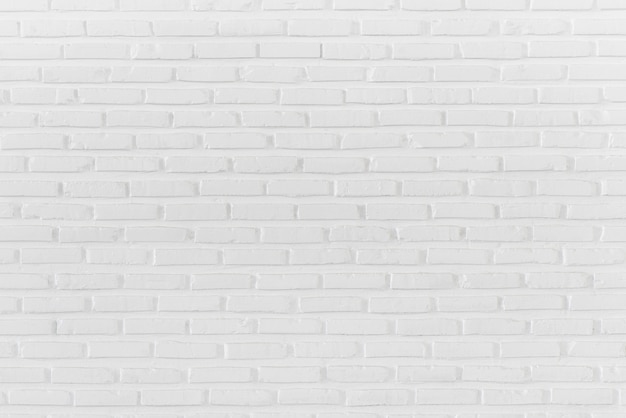 Photo white brick wall for background and textured