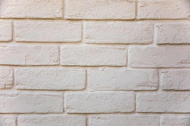 White brick wall background