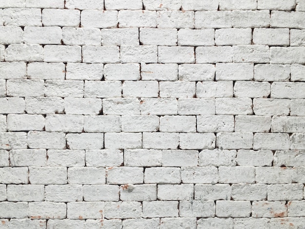 White brick wall background