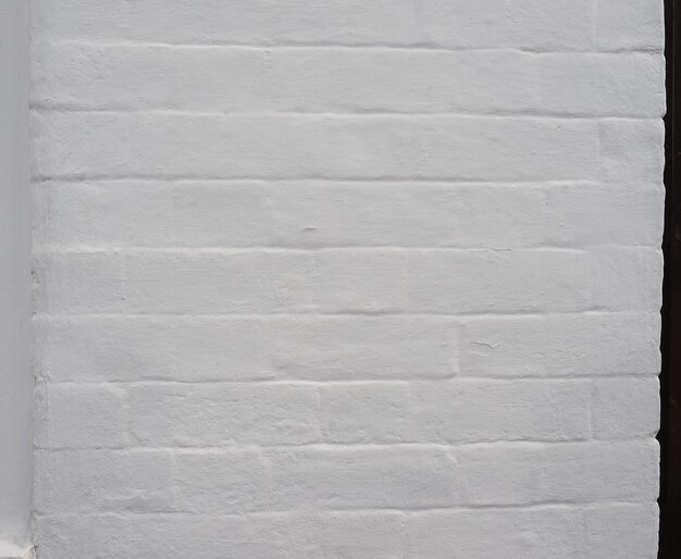 White brick wall background