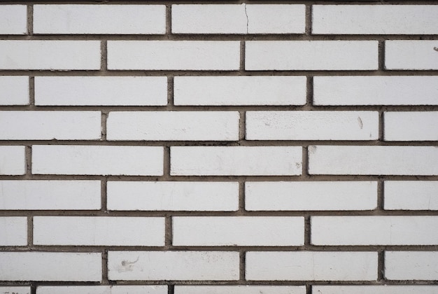 White brick wall background