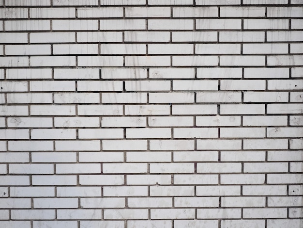 White brick wall background