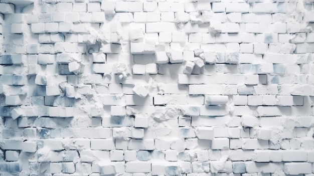 White brick wall background