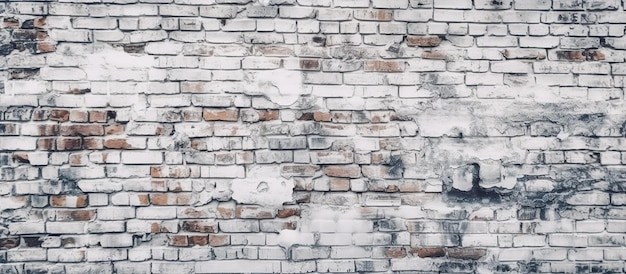 White brick wall background