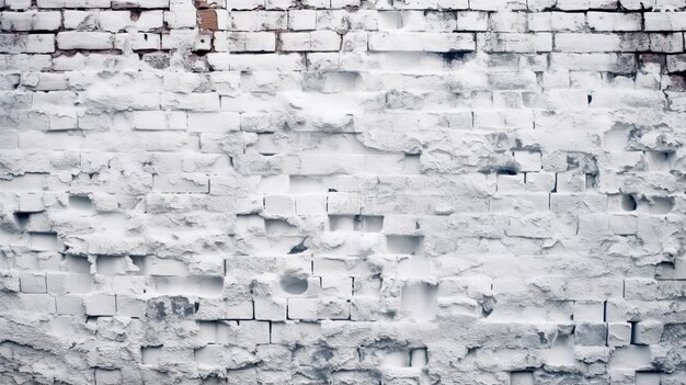 White brick wall background