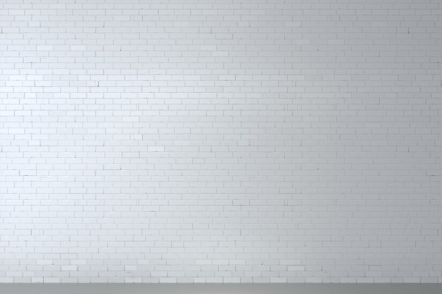 White brick wall background