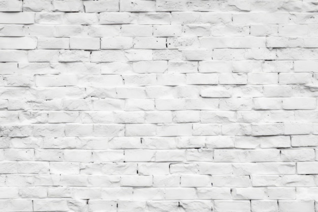 Premium AI Image | White brick wall grunge texture background