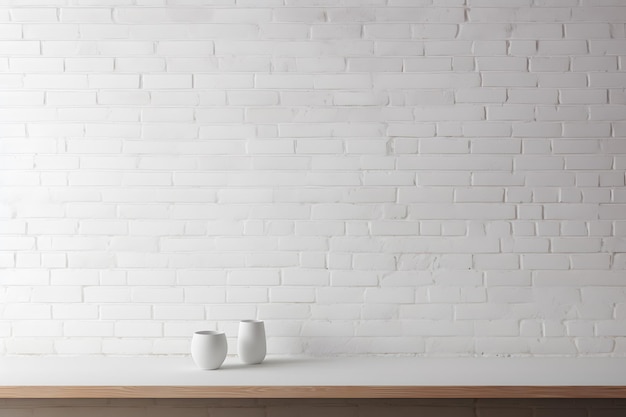 Foto fondo di minimalismo del muro di mattoni bianchi