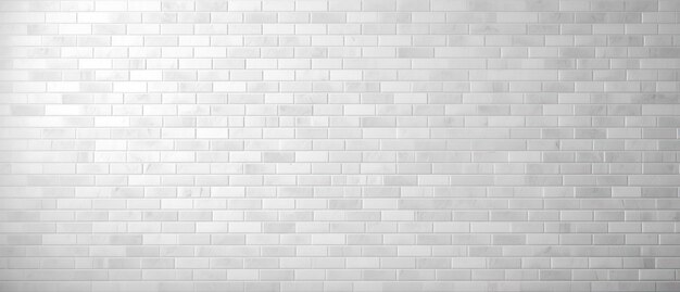 White Brick Wall Modern Urban Texture Vintage Grunge Background Copy Space