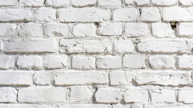 Photo white brick wall pattern background