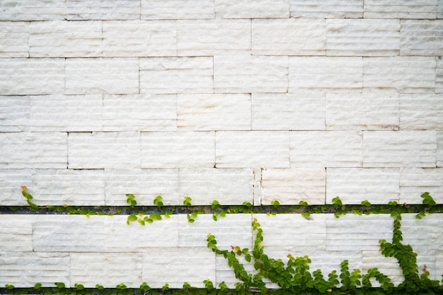 White brick wall pattern gray color of modern style design\
decorative uneven white brick wall