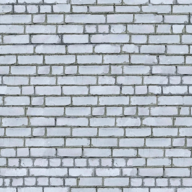 White Brick Wall Seamless Texture.