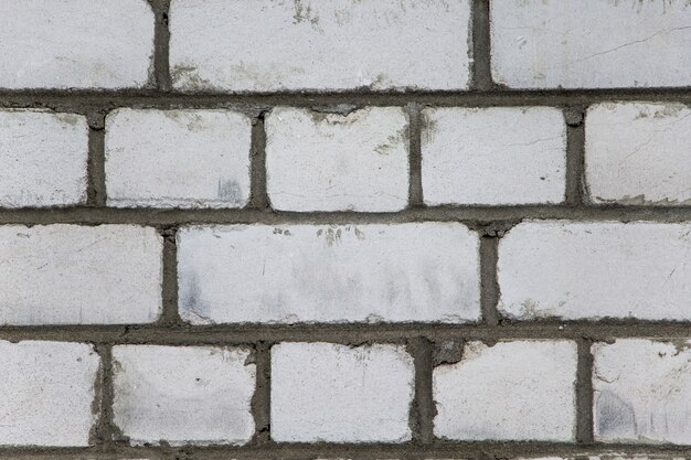 White brick wall texture, background for design