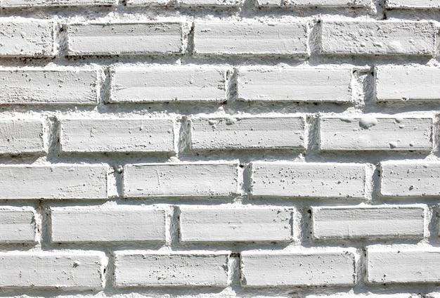 white brick wall texture for background