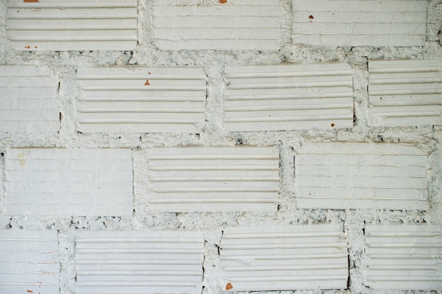 White brick wall texture background