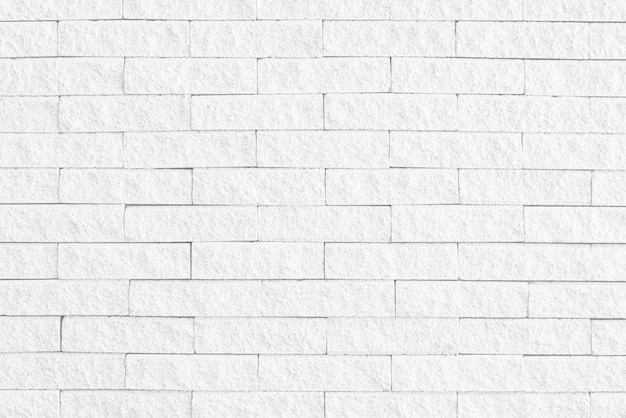 White brick wall texture background