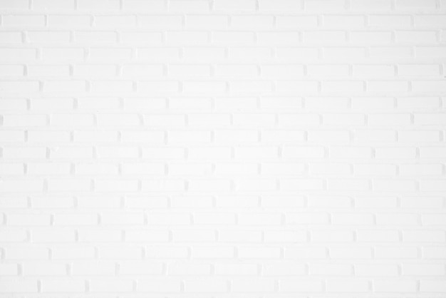 White brick wall texture for background