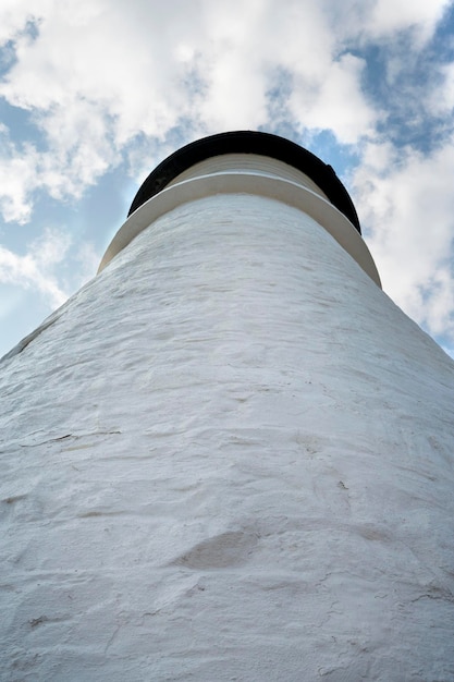 写真 白いレンガの壁塗装レンガのテクスチャ米国メイン州エリザベス岬のポートランド ヘッド灯台