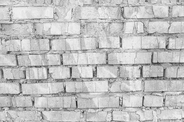 White brick wall texture / white abstract background, vintage\
brick wall building