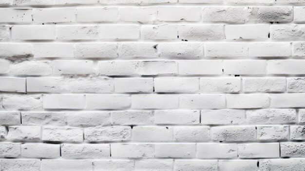 Photo white brick wall texture