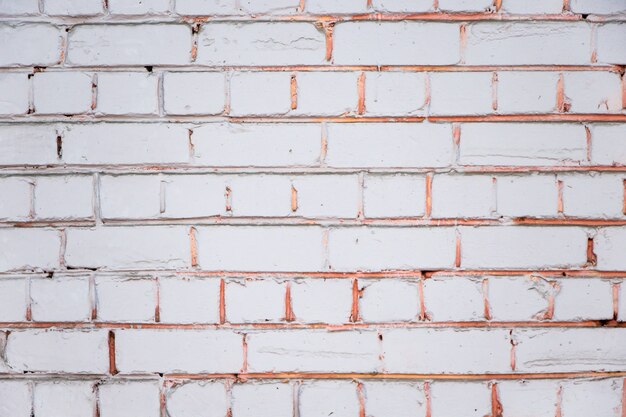 White brick wall texture