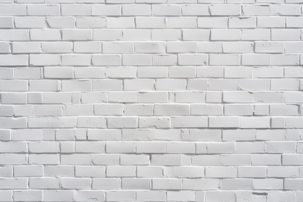 A white brick wall with a brick pattern.