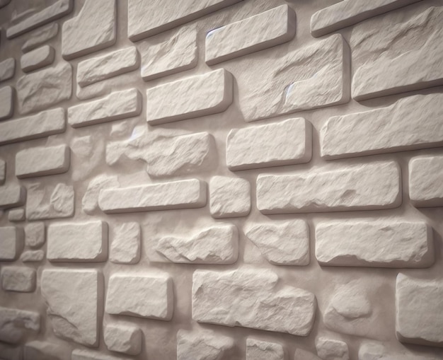 A white brick wall