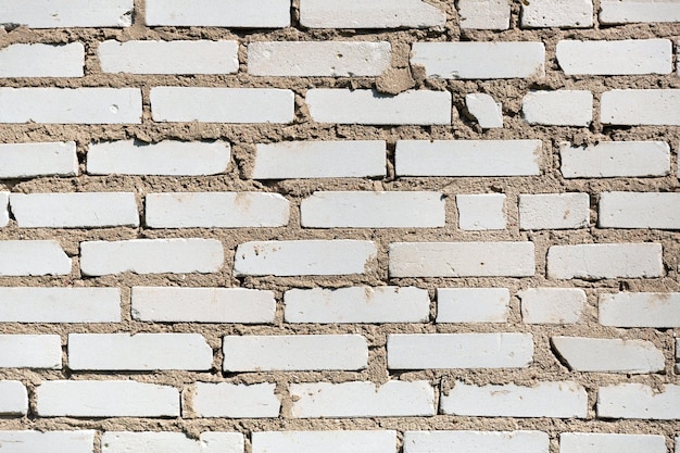 White bricks background