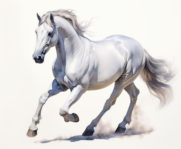 Бело-коричнево-голубая пятнистая лошадь, грива, хвост, копыта, животное, друг человека, домашнее животное