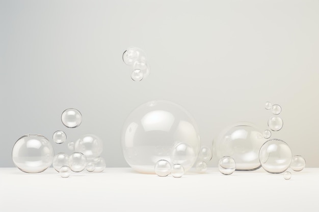 white bubble background