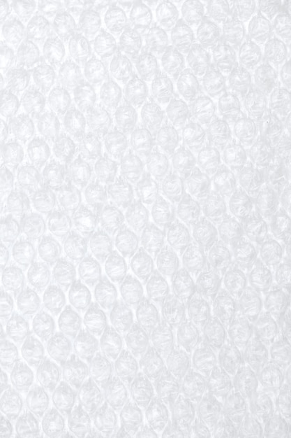 A white bubble wrap that is made by bubble wrap