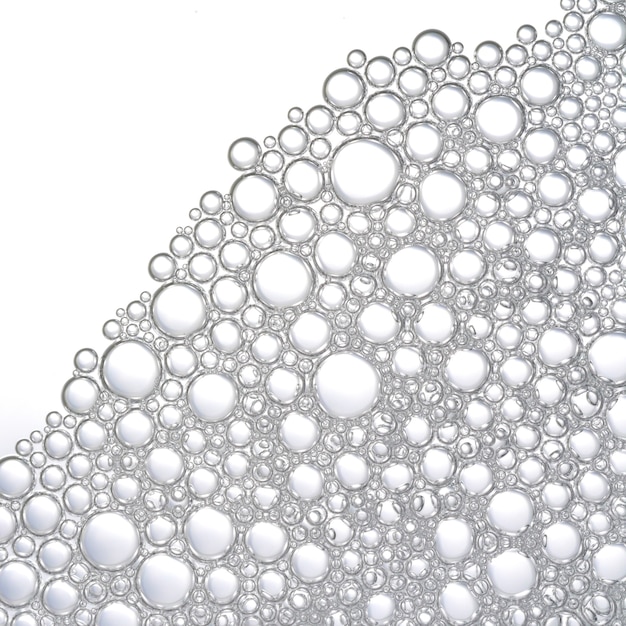White bubbles background