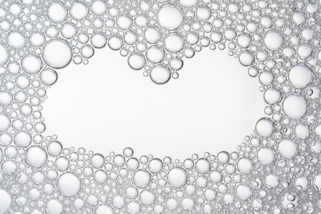 Photo white bubbles background